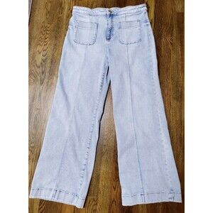 LC Lauren Conrad Women's Wide Leg Jeans with Front and Back Pockets Size 16